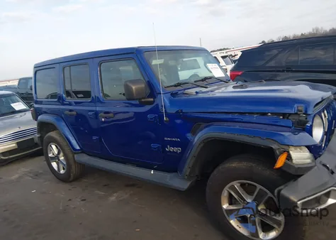 2019 Jeep Wrangler Unlimited Sahara 4X4 z USA, uszkodzony, nr VIN 1C4HJXEG0KW657685